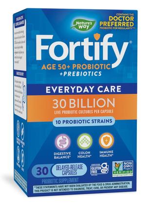 Пробиотики и пребиотики Nature's Way Fortify Age 50+ Probiotic...