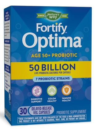 Пробіотики і пребіотики Nature's Way Fortify Optima Adult 50+ ...