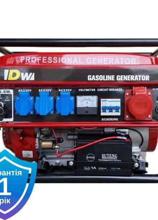 Генератор бензиновий DW DW8500E 4,5 кВт електростартер