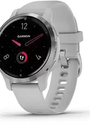 Смарт-часы Garmin Venu 2S Silver Stainless Steel Bezel with Mi...