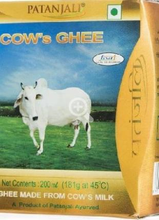 Топленое масло ГХИ коровье 200 гр Патанджали COWs Ghee Patanja...