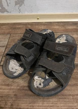 Кожаные сандалии тапочки Marizona