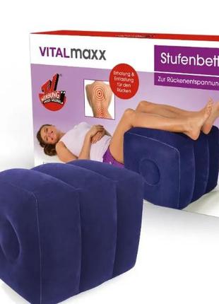 Ліжко-ступінь VITALmaxx синього кольору, подушка для подорожей...