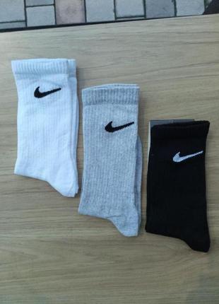 Класичні шкарпетки найк високі | носки nike різних кольорів