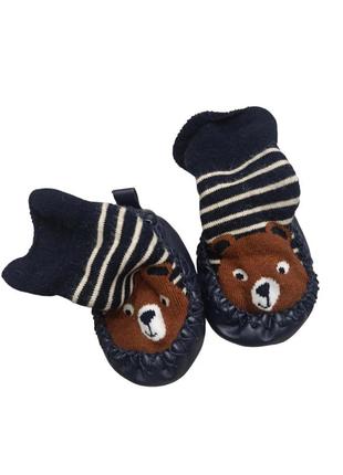Шкарпетки зі шкірою, чешки, пінетки, носки с медведем