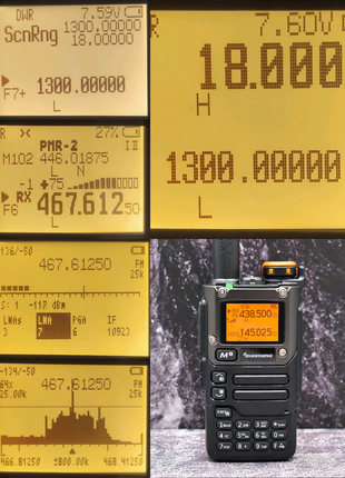 Quansheng UV-K6 UV-K5 (8) 18-1300MHz 5W 2023 FM AM Type-C рація