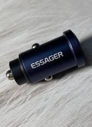 Автомобильное зарядное устройство essager под usb и type-c