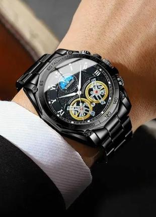 Часы binbond мужские наручные стильные кварцевые часы