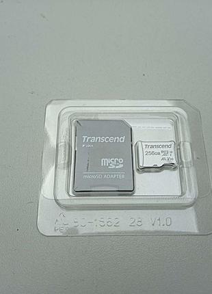 Карта флэш памяти Б/У Transcend microSDXC 256GB C10 UHS-I