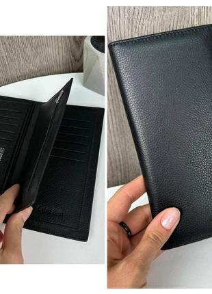 Чоловічий шкіряний якісний портмоне клатч гаманець