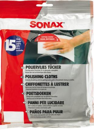 Экстрамягкие салфетки для финишной полировки кузова Sonax Poli...