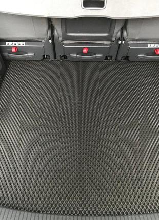 Коврик багажника (EVA, 5 мест, черный) для Volkswagen Touran 2...
