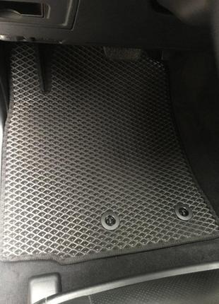 Поліуретанові килимки (2012-2021, EVA, чорні) для Lexus LX570/...