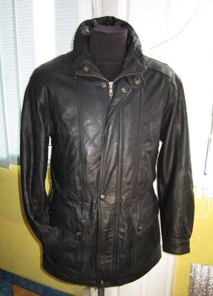 Утеплённая кожаная мужская куртка c.a.n.d.a. германия. лот 865