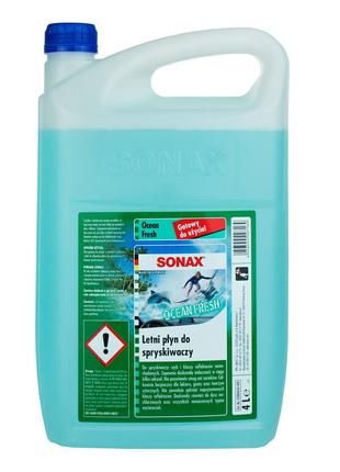 Очищувач скла літній Sonax Ocean Fresh(Свіжість океану), 4 л