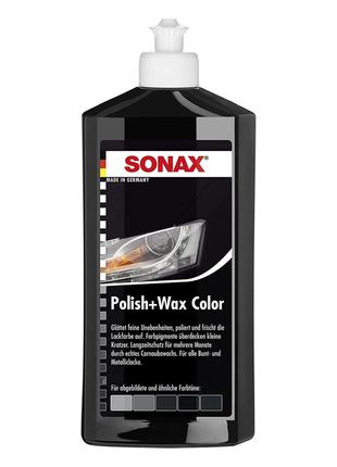 Полироль Sonax NanoPro, с цветным воском, черная, 500 мл