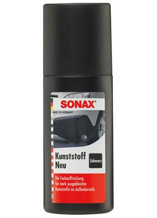 Чорнитель пластику з аплікатором Sonax Plastic New Black, 100 мл