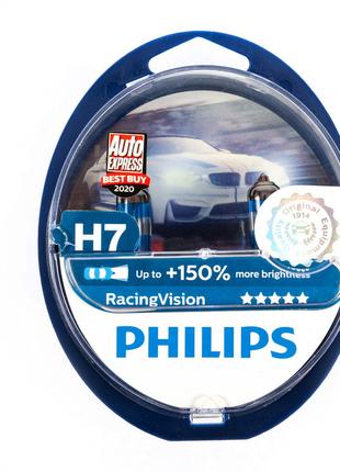 Лампа головного света Philips H7 55W 12972RV Racing Vision 150%