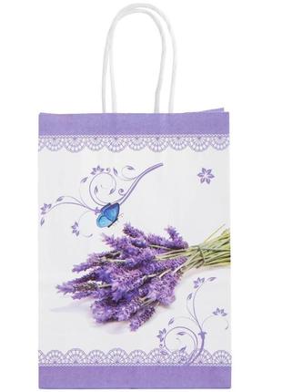 Подарочный пакет "lavender", 21*15*8 см
