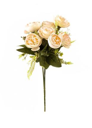 Декоративные цветы "пионовидные розы", кремовые