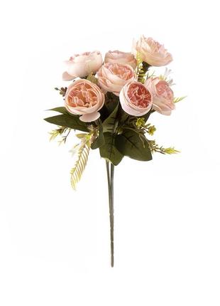 Декоративные цветы "пионовидные розы" пудровые
