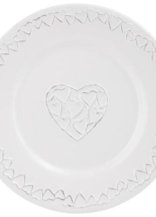 Тарелка  24,5 см "сердца"