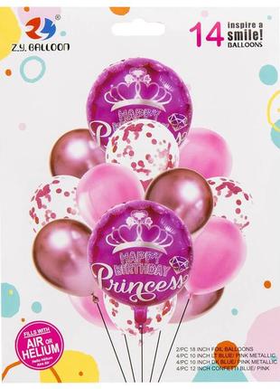 Набор воздушных шаров "принцесса"