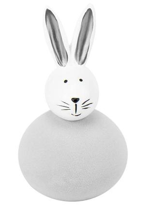 Фигурка "пасхальный кролик", серый, 17,5 см