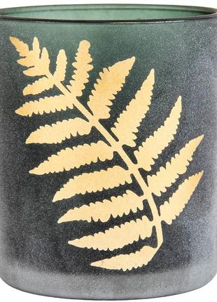 Подсвечник "золотые листья", 10 см