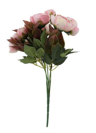 Букет роз "чувствительность", розовый, 32 см