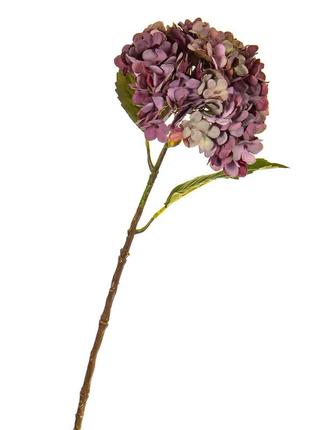 Цветок искусственный "гортензия лиловая"