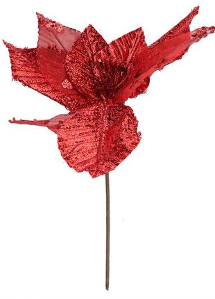 Декоративный цветок "мерцание", красный