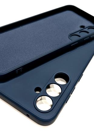 Силіконовий чохол для Samsung Galaxy S23 FE Синій мікрофібра s...