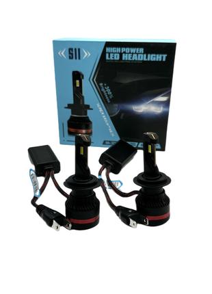 Автомобильные светодиодные лампы S11 H7 +300% 100W 20000LM с о...