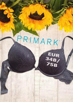 🌻🌻primark eur34b/75b бюстгальтер пуш ап поролон кружево косточ...