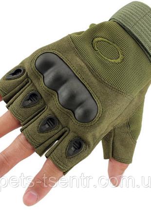 Тактические беспалые перчатки ( олива )