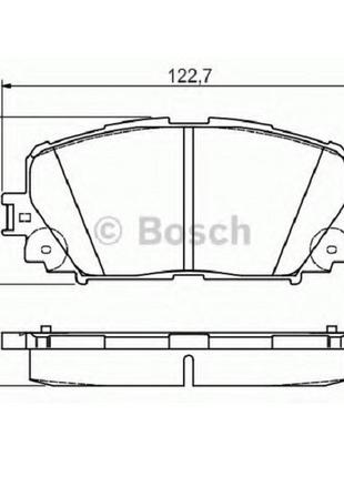 Тормозные колодки Bosch дисковые передние TOYOTA Yaris/Prius '...