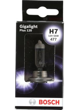 Галогеновая лампа BOSCH Gigalight Plus 120% H7 55W 12V PX26d (...