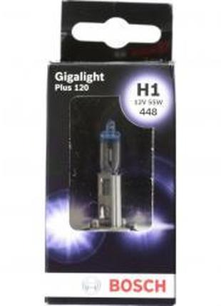 Галогеновая лампа BOSCH Gigalight Plus 120% H1 55W 12V P14,5s ...
