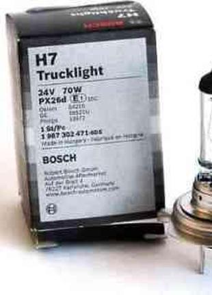 Галогеновая лампа BOSCH Trucklight H7 70W 24V PX26d (1987302471)