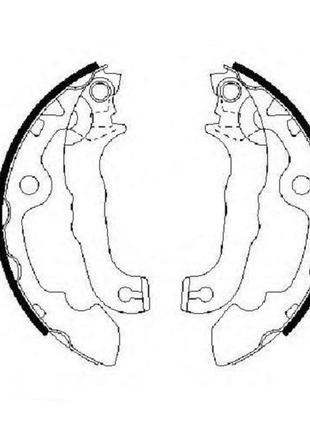 Тормозные колодки Bosch барабанные задние FORD (Europe) Focus/...