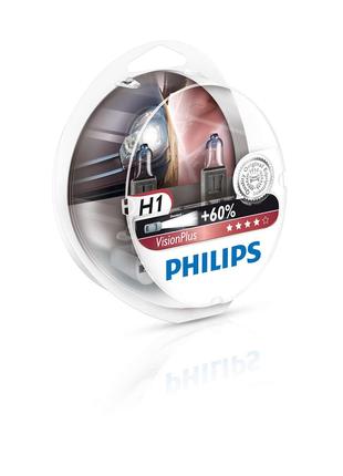 Комплект галогеновых ламп PHILIPS 12258VPS2 H1 55W 12V P14,5s ...