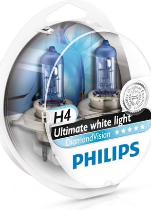 Комплект галогеновых ламп PHILIPS 12342DVSP H4 60/55W 12V P43t...