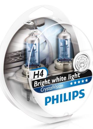 Комплект галогеновых ламп PHILIPS 12342CVSP H4 60/55W 12V P43t...