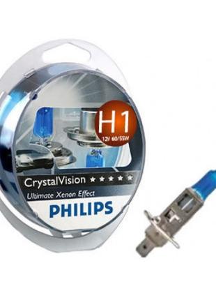 Комплект галогеновых ламп PHILIPS 12258CVSM H1 55W 12V P14,5s ...