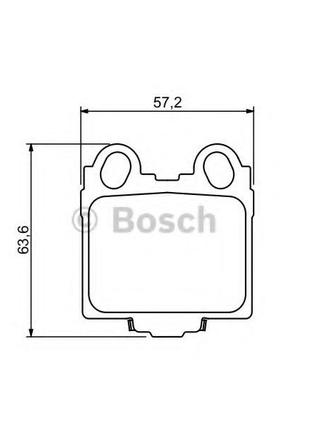 Тормозные колодки Bosch дисковые задние LEXUS GS,IS,SC 97 0986...