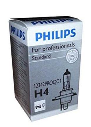 Галогеновая лампа PHILIPS 12342PROQC1 H4 60/55W 12V P43t Standart