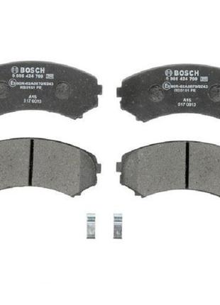 Тормозные колодки Bosch дисковые передние MITSUBISHI Pajero -0...