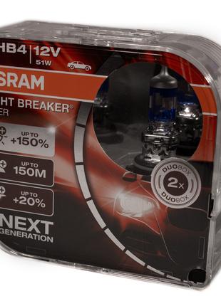 Комплект галогеновых ламп Osram 9006NL HB4 Night Breaker LASER...