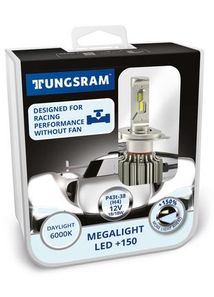 Комплект светодиодных ламп Tungsram Megalight LED +200 12V H4 ...
